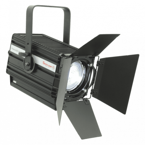 Spotlight Fresnel LED 250W, CW, zoom 12°-54°, 5600K, DMX control 